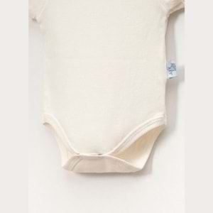 Jijek Baby Pamuk 3lü Kısa Kollu Bebek Body – Yumuşak,Rahat - Ekru - 4 YAŞ
