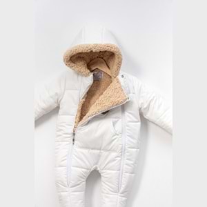 Kayak Tulum Bebe Kayak Kıyafeti New Armalı -Kışlık - Beyaz - 12-18 AY - 510002-Beyaz-12-18 AY