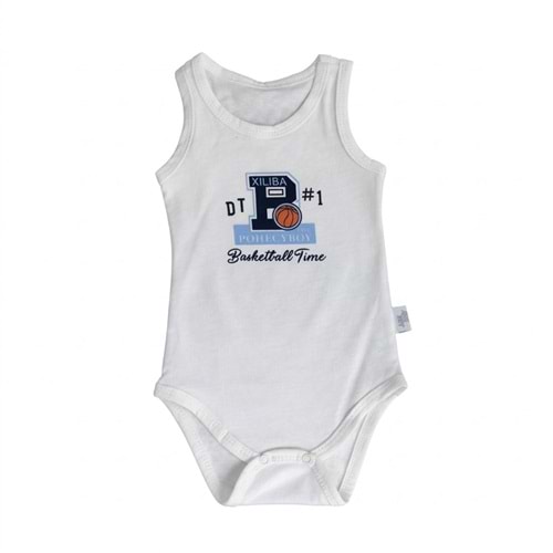 Erkek Bebek Basketbol Temalı Atlet Body - Zıbın