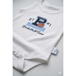 Erkek Bebek Basketbol Temalı Atlet Body -Zıbın