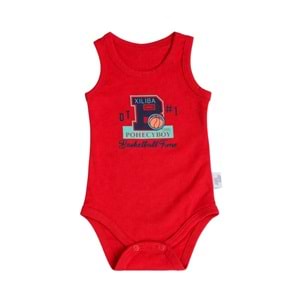 Erkek Bebek Basketbol Temalı Atlet Body -Zıbın