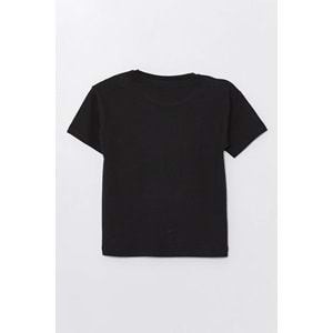 Run Baskılı Penye Şort- T-Shirt Kız-Erkek Takım - Coppa - Siyah - 3 YAŞ - FRND00000002-50